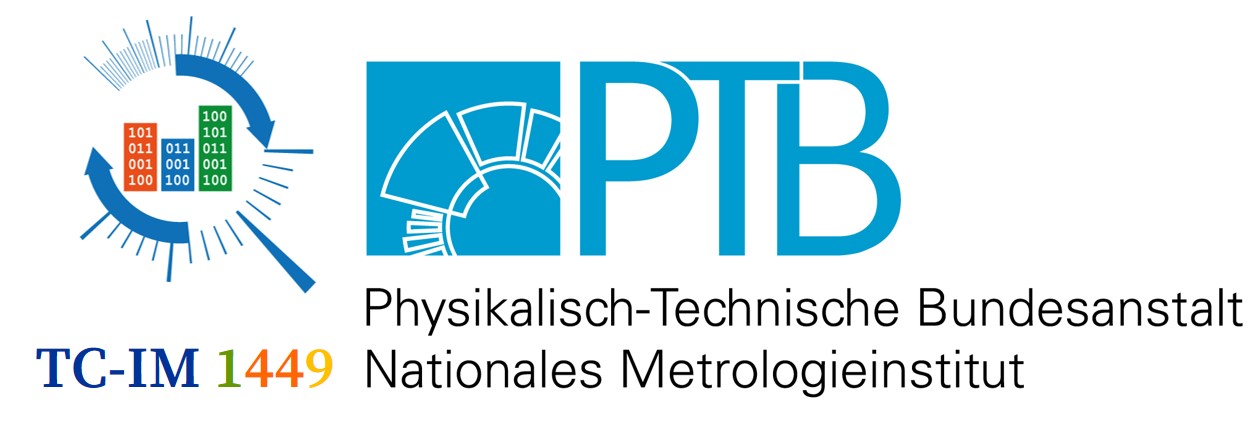 Logo der Physikalisch-Technischen Bundesanstalt(PTB) und das Projekt TC-IM 1449